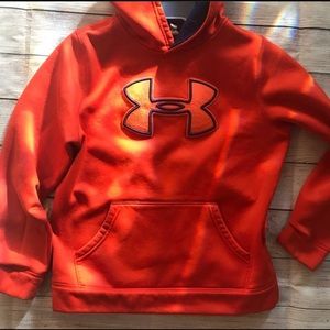 Orange Under Armour hoodie